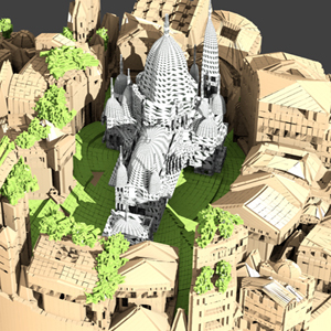 Generative Design of Tuscanian Medieva/Renaissance cities by Celestino Soddu