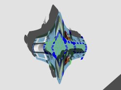 generative design of caravanserraglio #1, top view