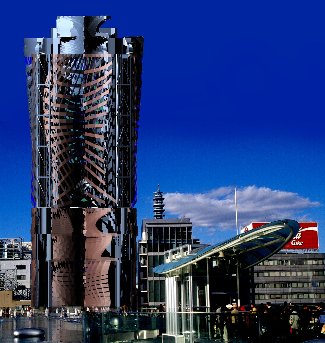 Generative project of a tower in Nagoya, variation 1