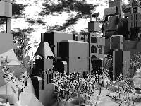 generative design Medieval town variation 3